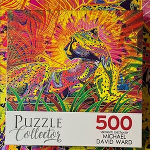 🧩 500 piece Puzzle Collector “Serengeti Cheetah” by Michael David Ward. Complete